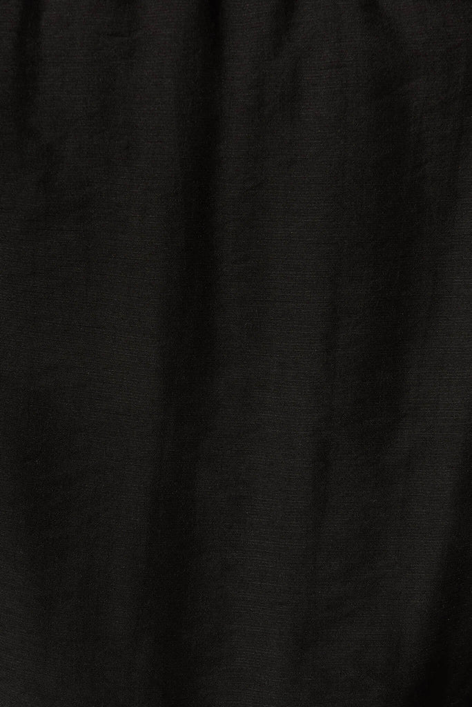 Janice Top In Black - fabric