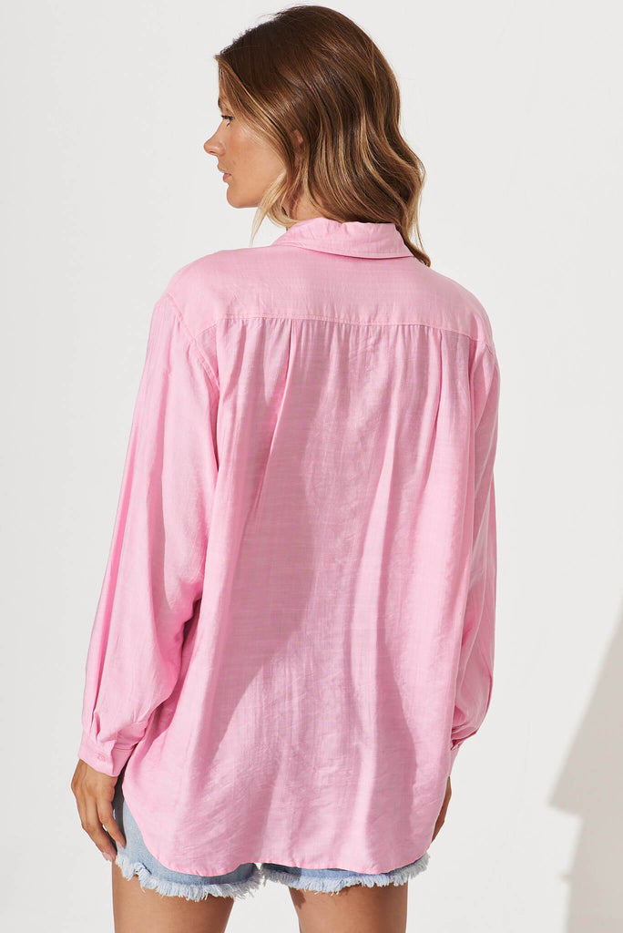 Sylvia Shirt In Pink - back