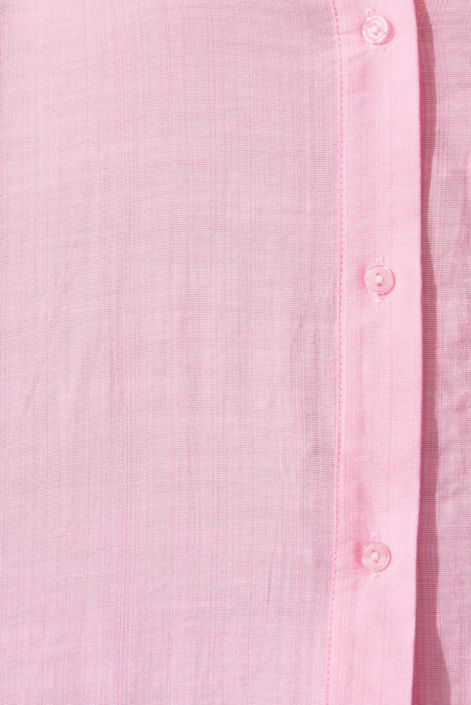 Sylvia Shirt In Pink - fabric