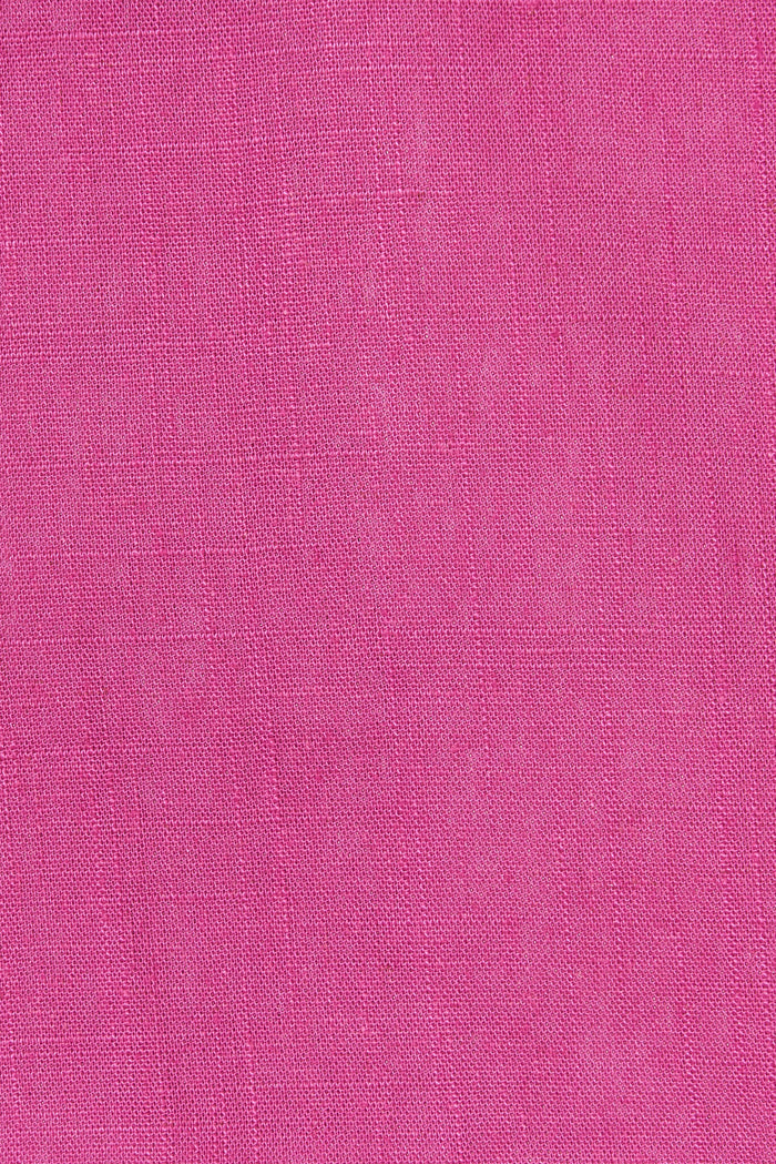 Deborah Blazer In Magenta Linen Blend - fabric