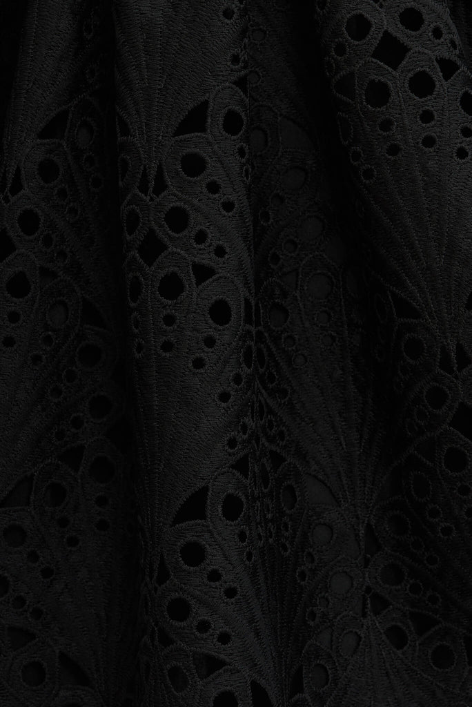 Ballerina Dress In Black Lace - fabric