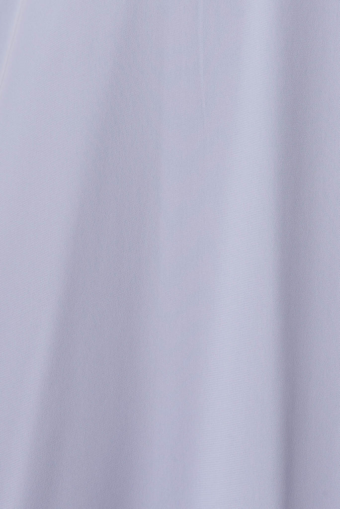 Wynter Chiffon Dress In Dusty Blue - fabric