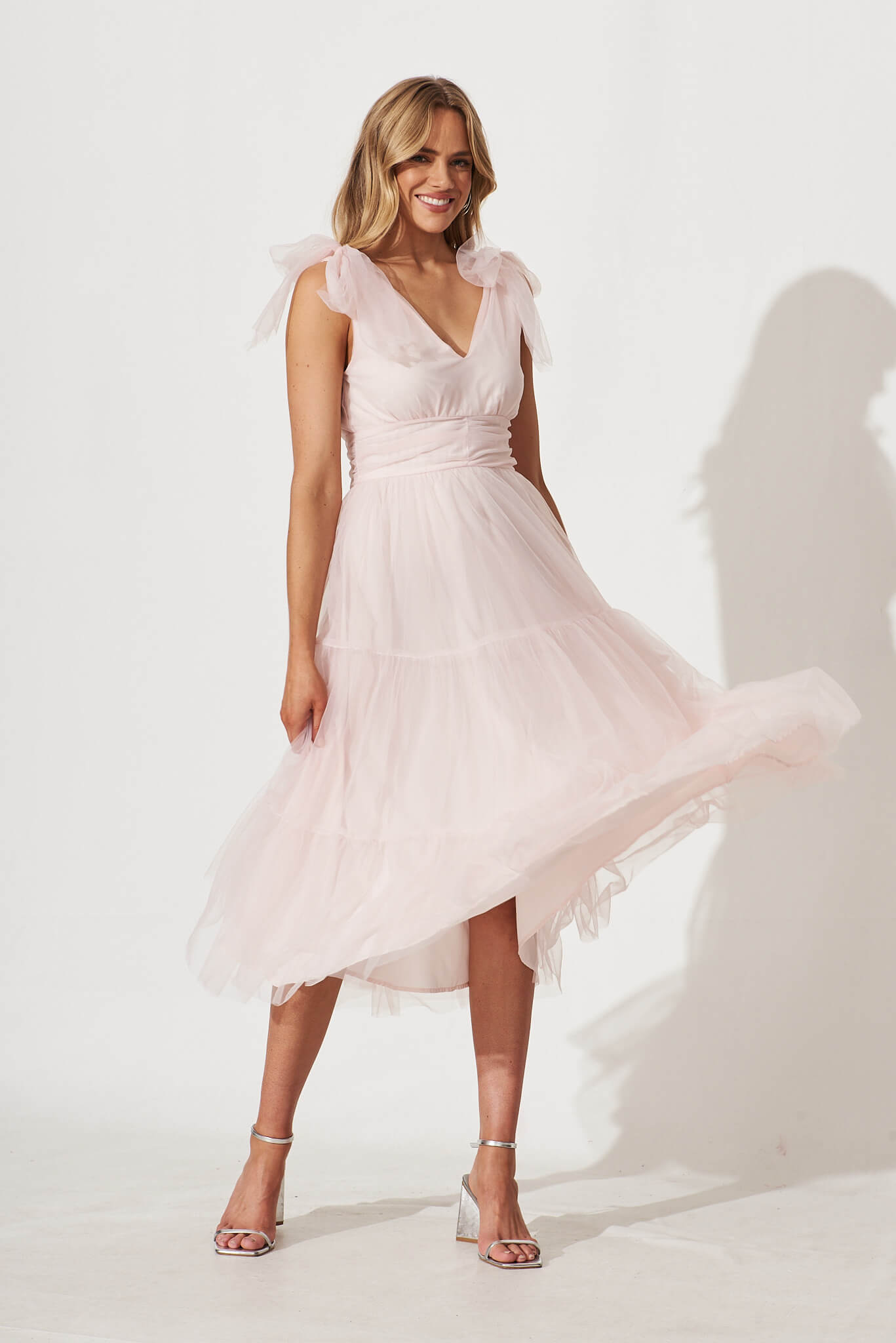 Blush tulle dress sale
