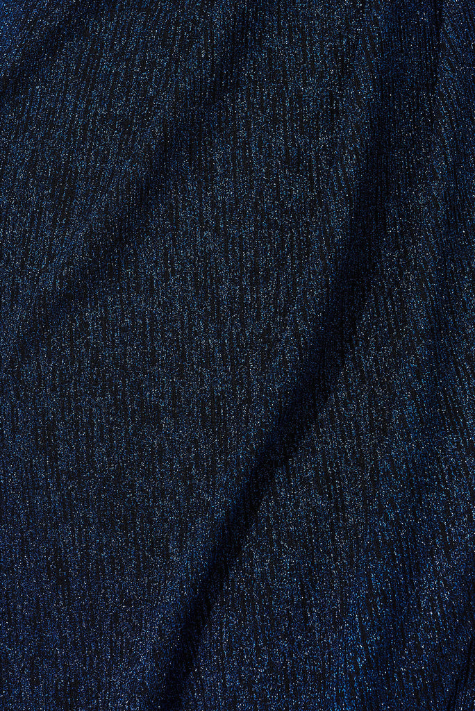 Tinker Midi Dress In Cobalt Blue Lurex - fabric
