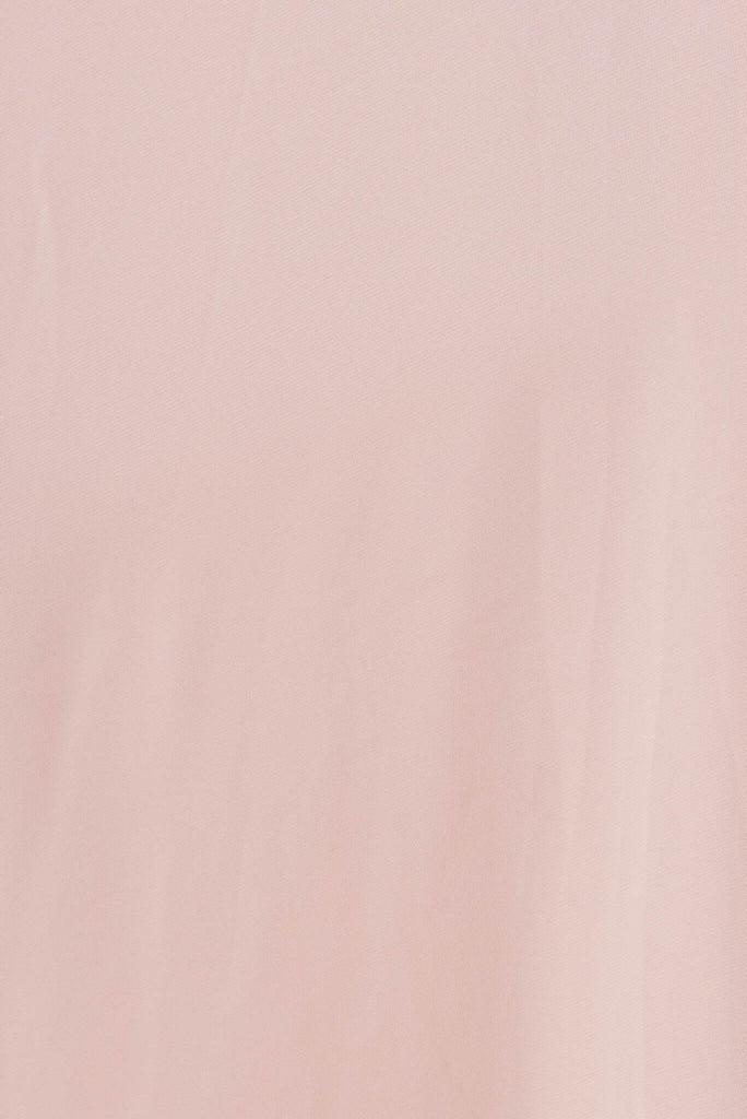 Wynter Chiffon Dress In Blush - fabric
