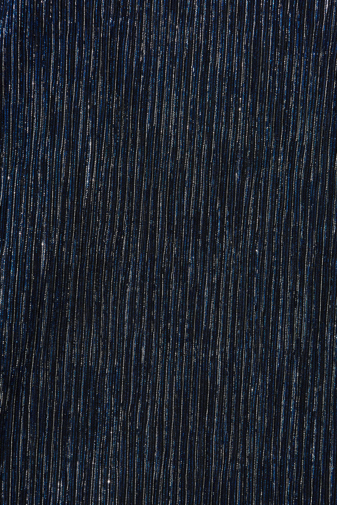 Zion Top In Cobalt Blue Crinkle Lurex - fabric