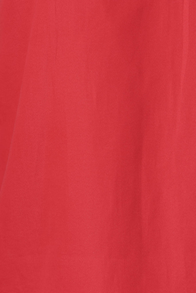 Rowland Cami In Raspberry Satin - fabric