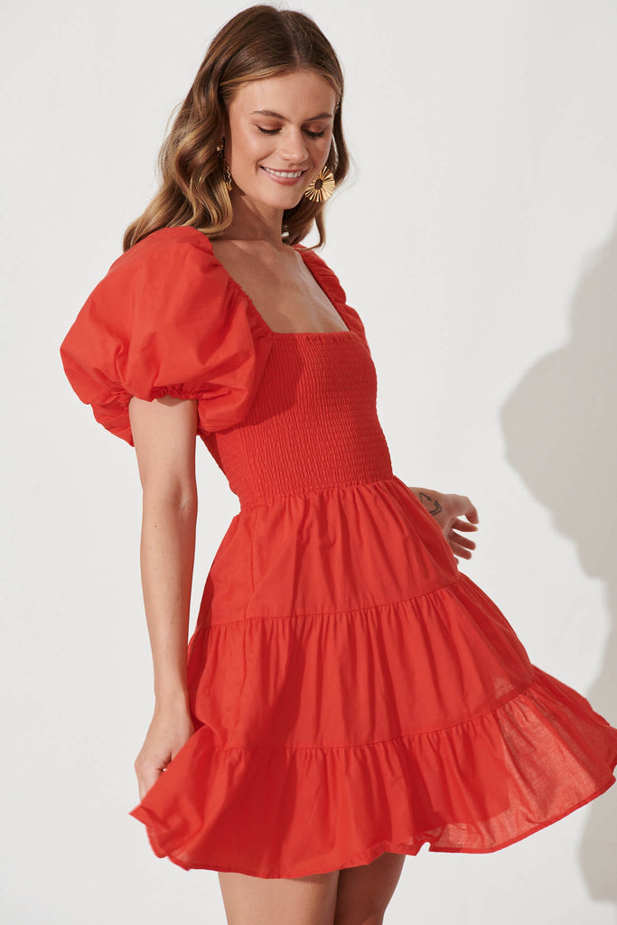 Kai Dress In Red - front