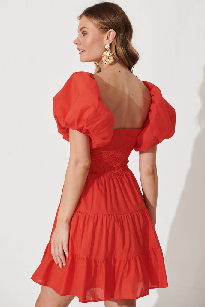 Kai Dress In Red - back