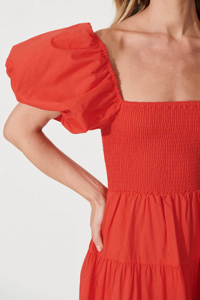 Kai Dress In Red - detail