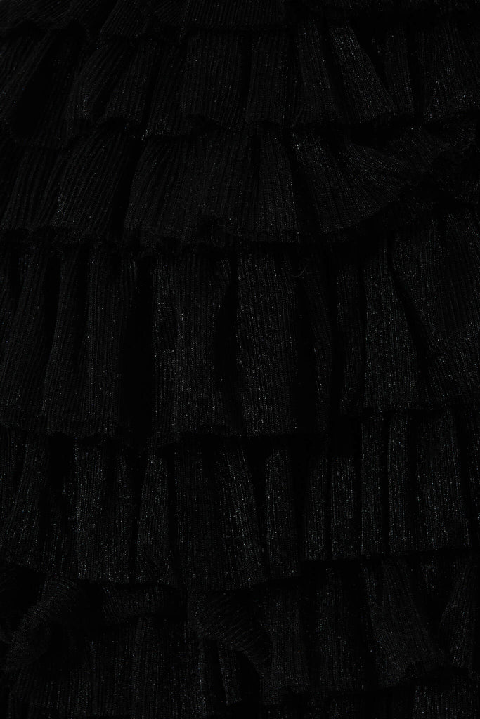 Riri One Shoulder Dress In Black - fabric