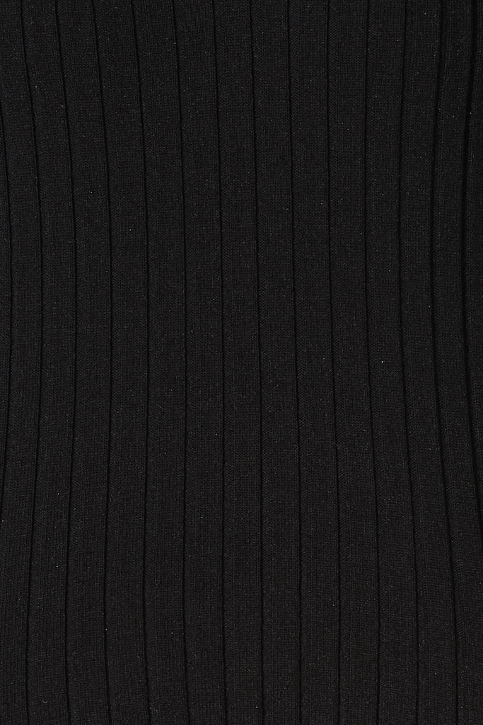 Lane Top In Black - fabric