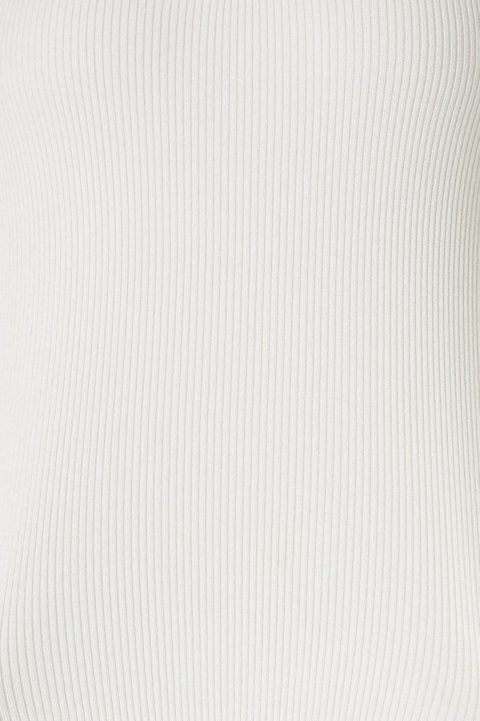 Kimi Top In White - fabric