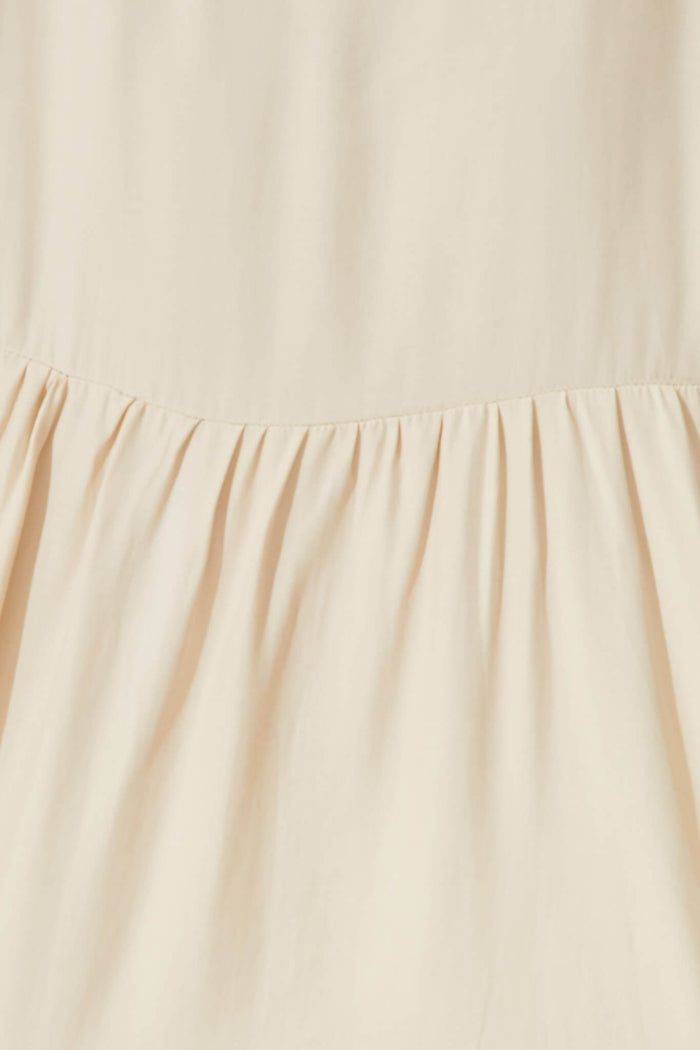 Chesta Top In Beige - fabric