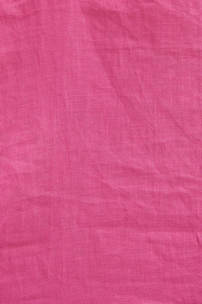 Republica Top In Hot Pink Pure Linen - fabric