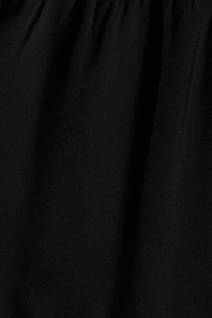 Julia Midi Dress In Black - fabric