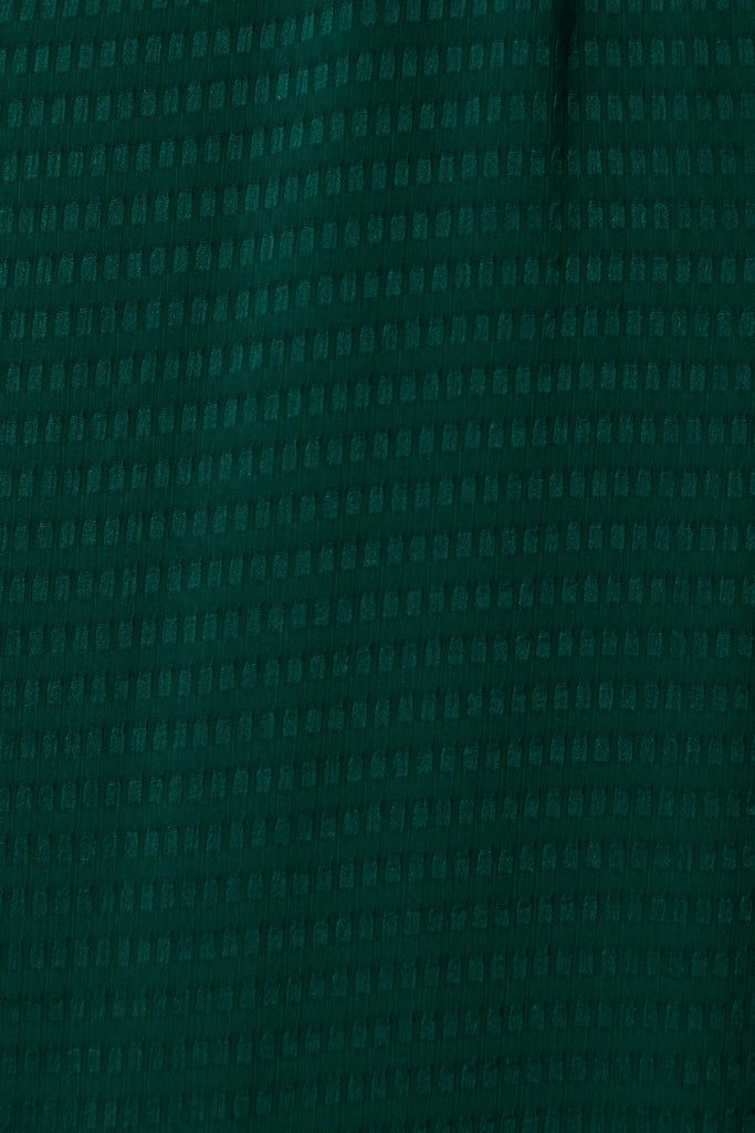 Maxine Midi Dress In Emerald - fabric