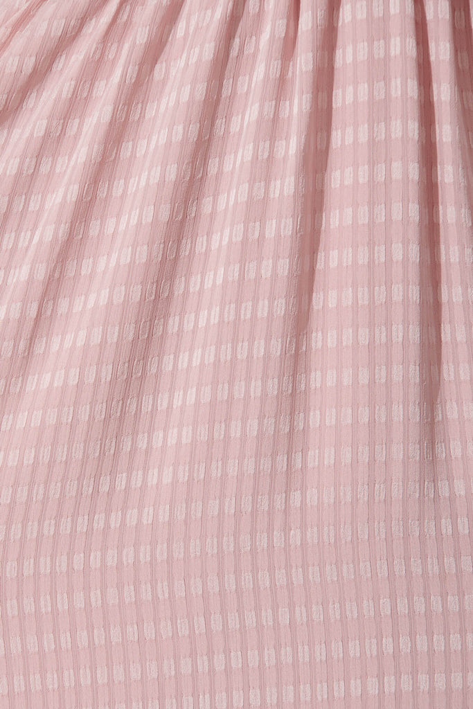 Maxine Midi Dress In Blush - fabric