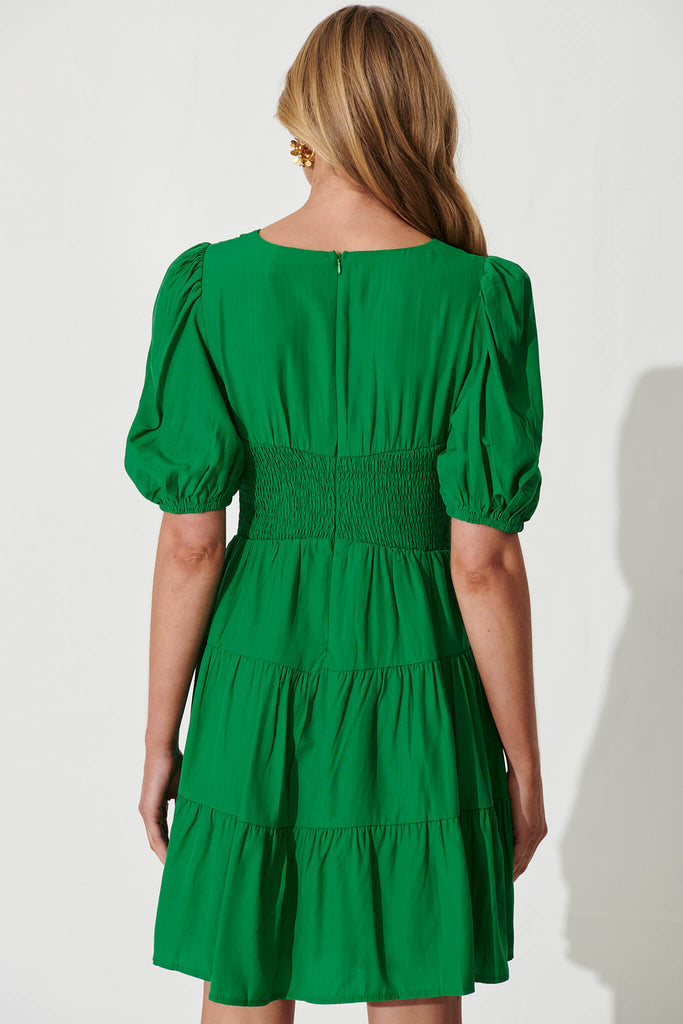 Lovely Dress In Green - back