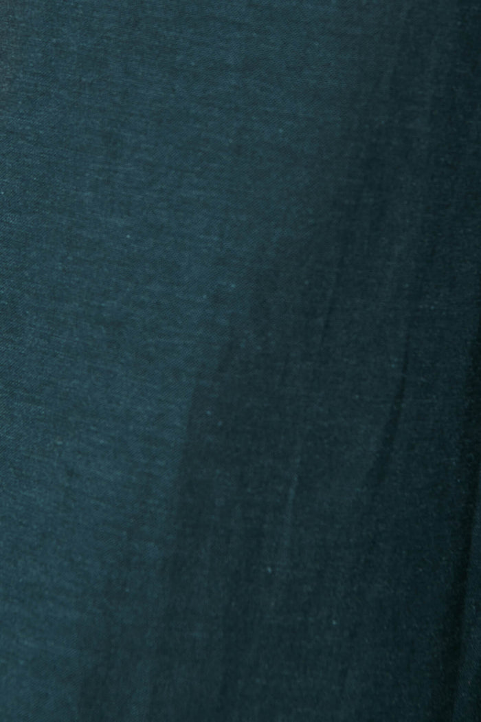 Highland Pant In Green Linen Blend - fabric
