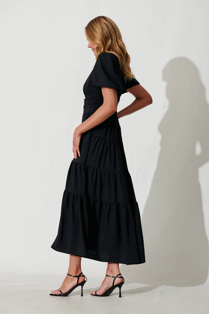 Truelove Maxi Dress In Black - side