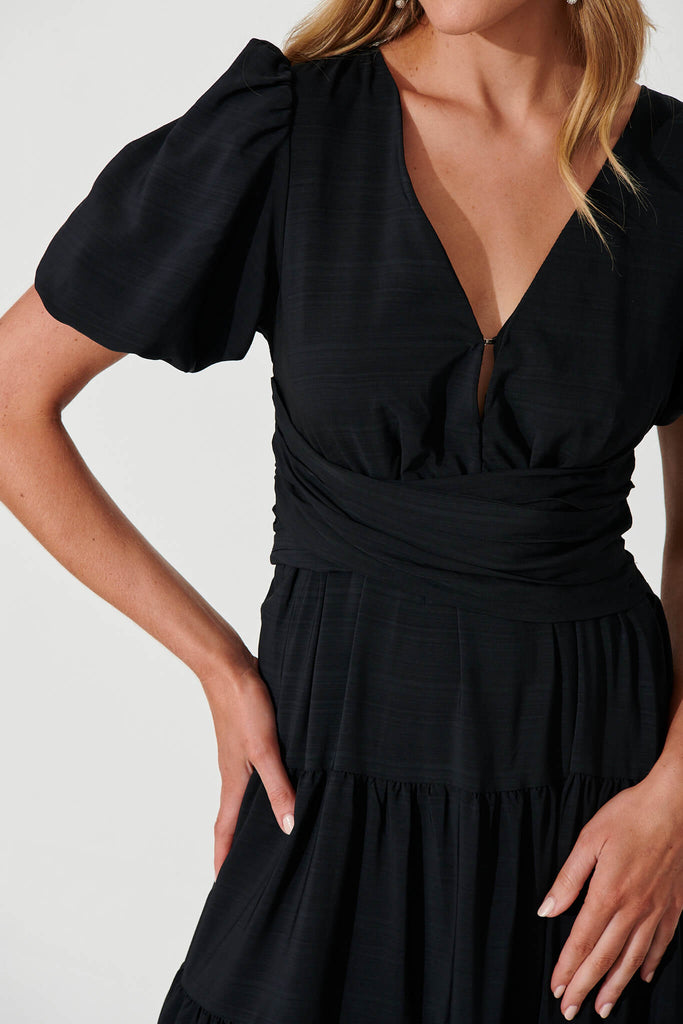 Truelove Maxi Dress In Black - detail