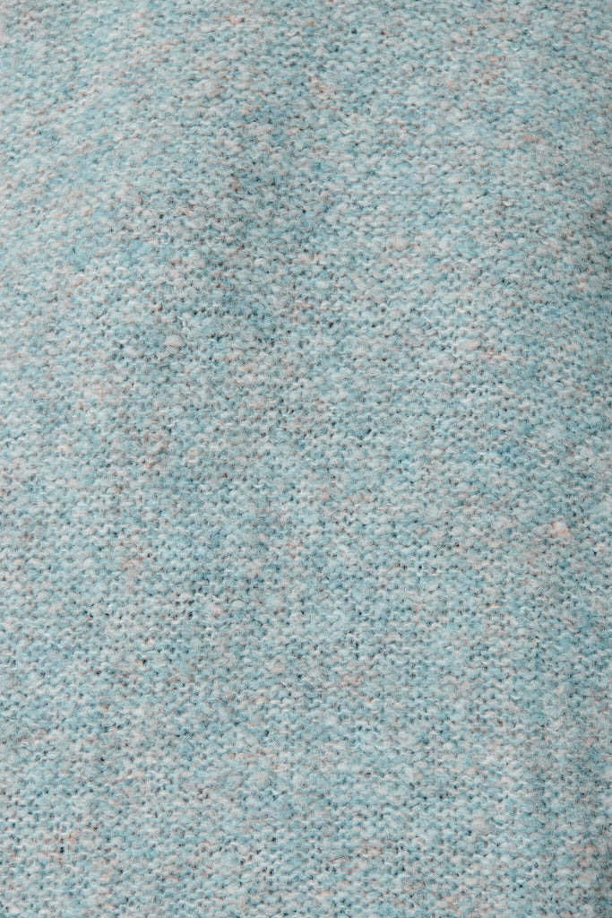Janette Knit In Blue Wool Blend - fabric