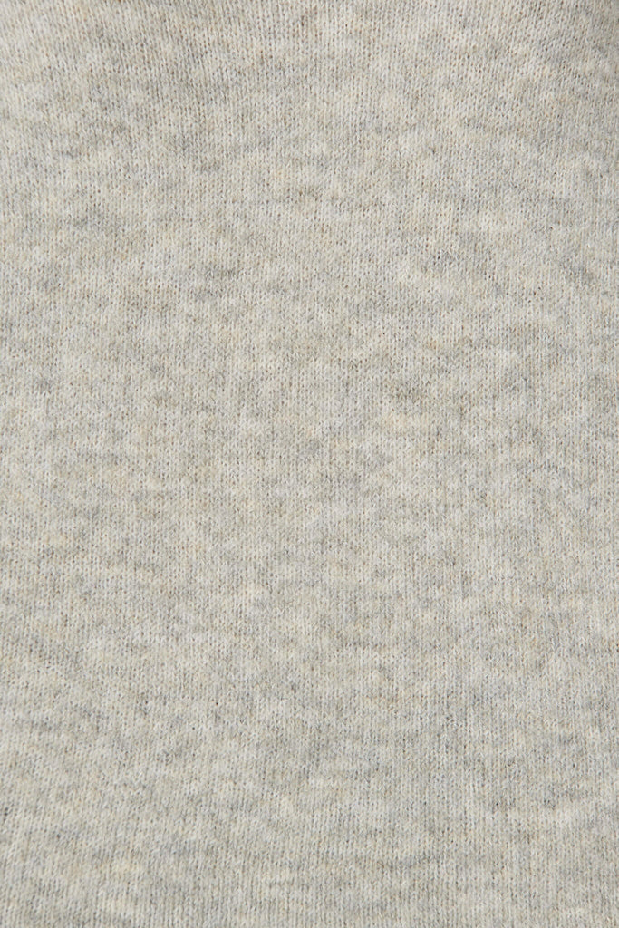 Treacle Knit In Light Grey Wool Blend - fabric