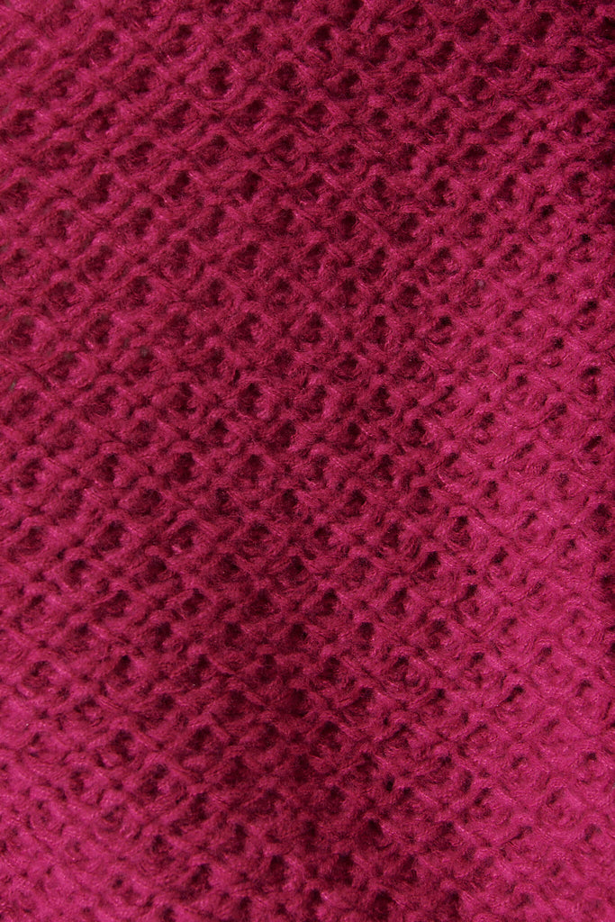 Dante Knit Cardigan In Purple Wool Blend - fabric