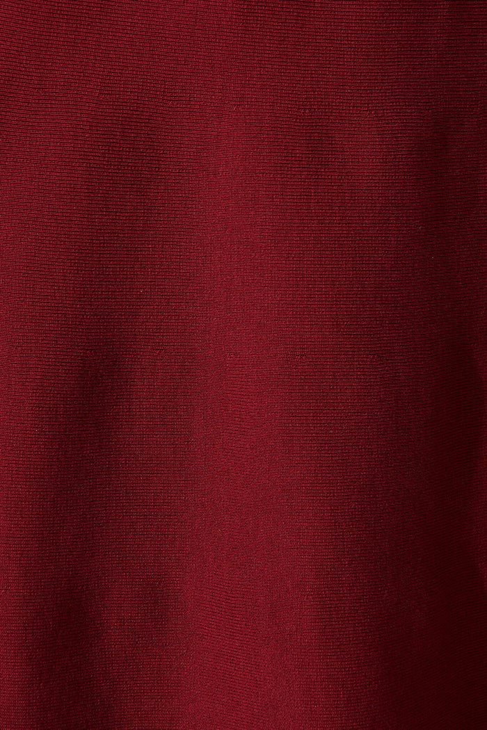 Bensaidy Midi Knit Dress In Wine - fabric