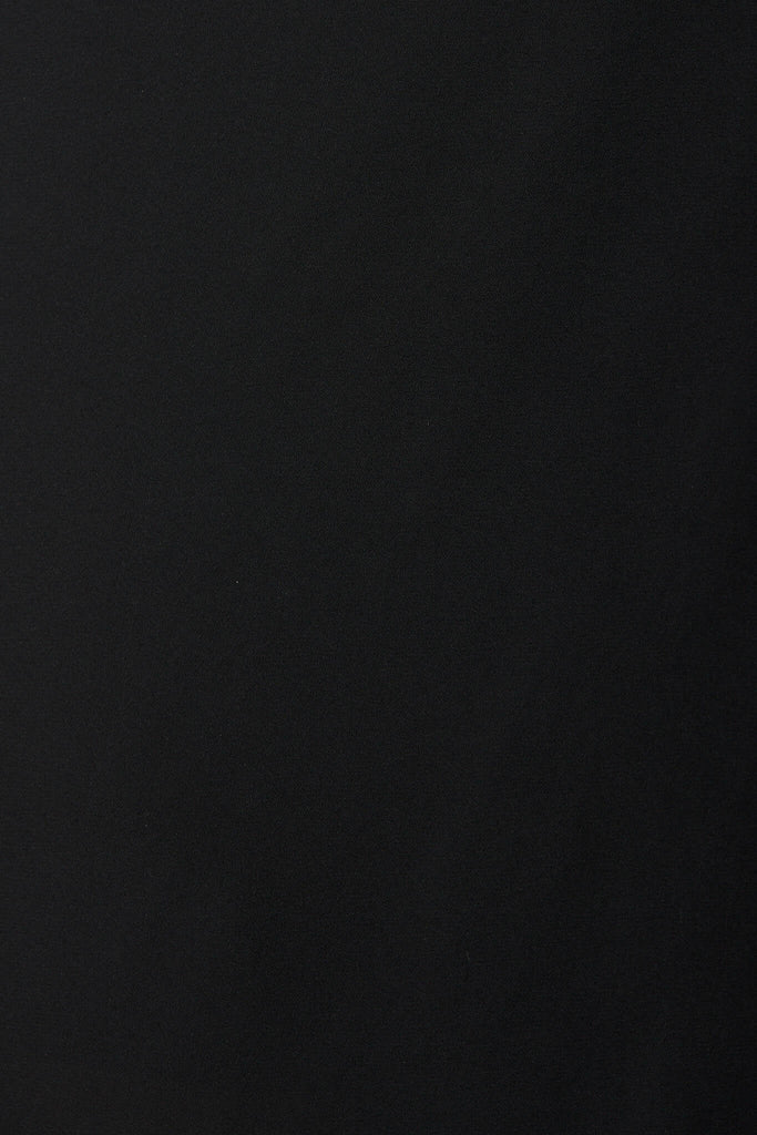 Atelier Midi Dress In Black Chiffon - fabric