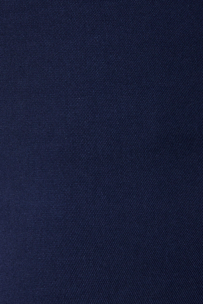 Holmes Stretch Skinny Pants In Navy Cotton Blend - fabric