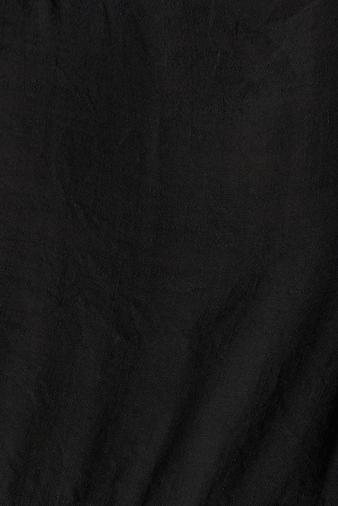 Swanson Smock Top In Black - fabric
