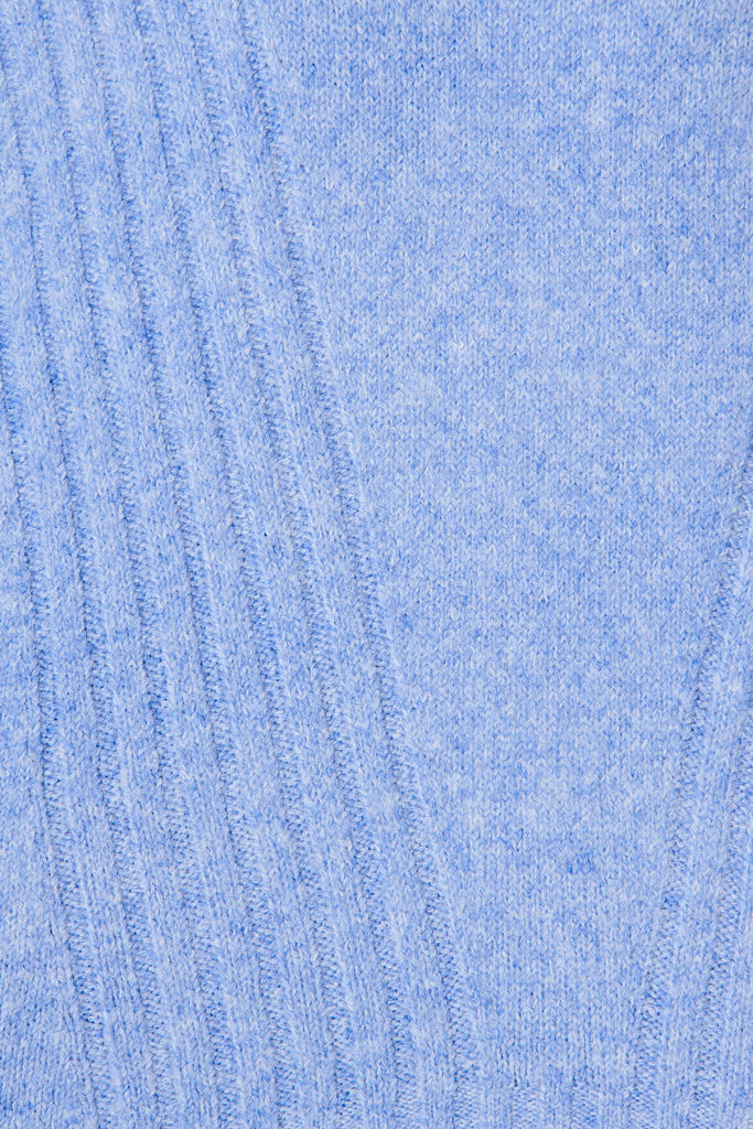 Cinquanta Knit In Light Blue Wool Blend - fabric