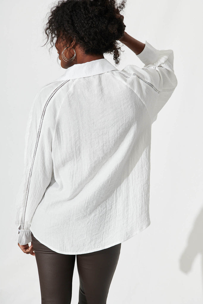 Trudy Shirt In White - back