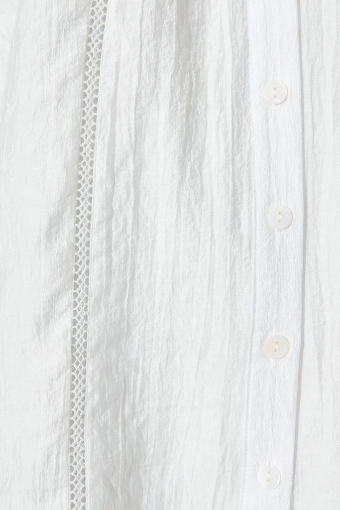 Trudy Shirt In White - fabric