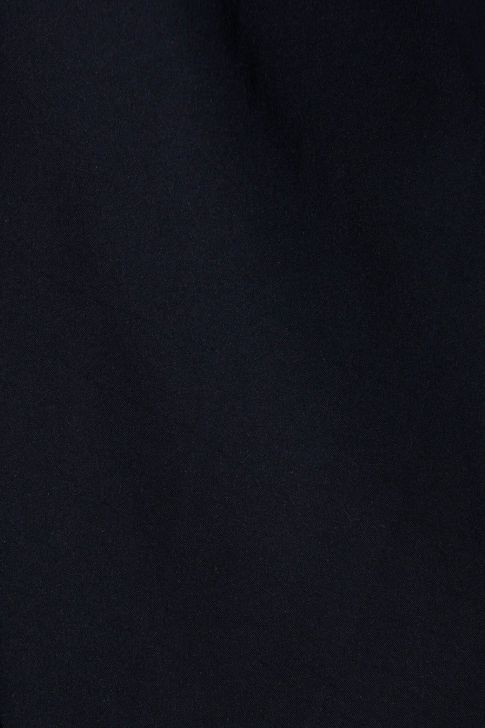 Seika Trench Coat In Navy - fabric