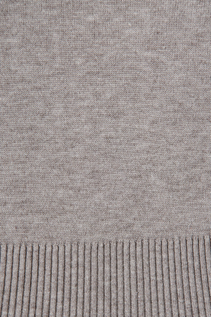 Cruz Knit In Grey Cotton Blend - fabric