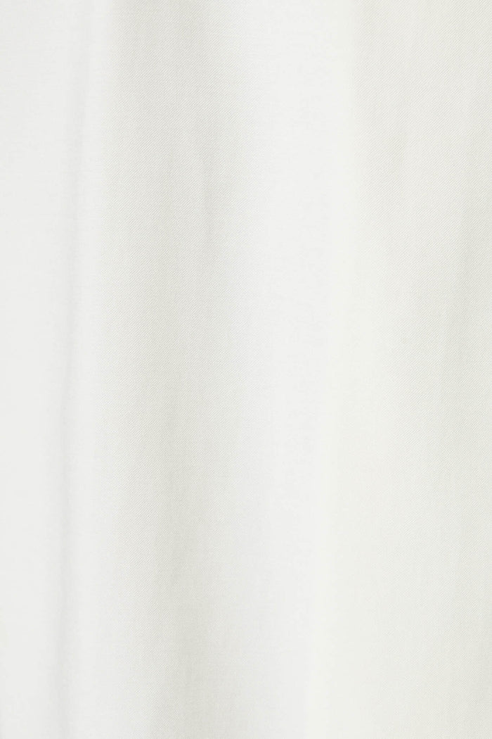 Delia Shirt Dress In White - fabric