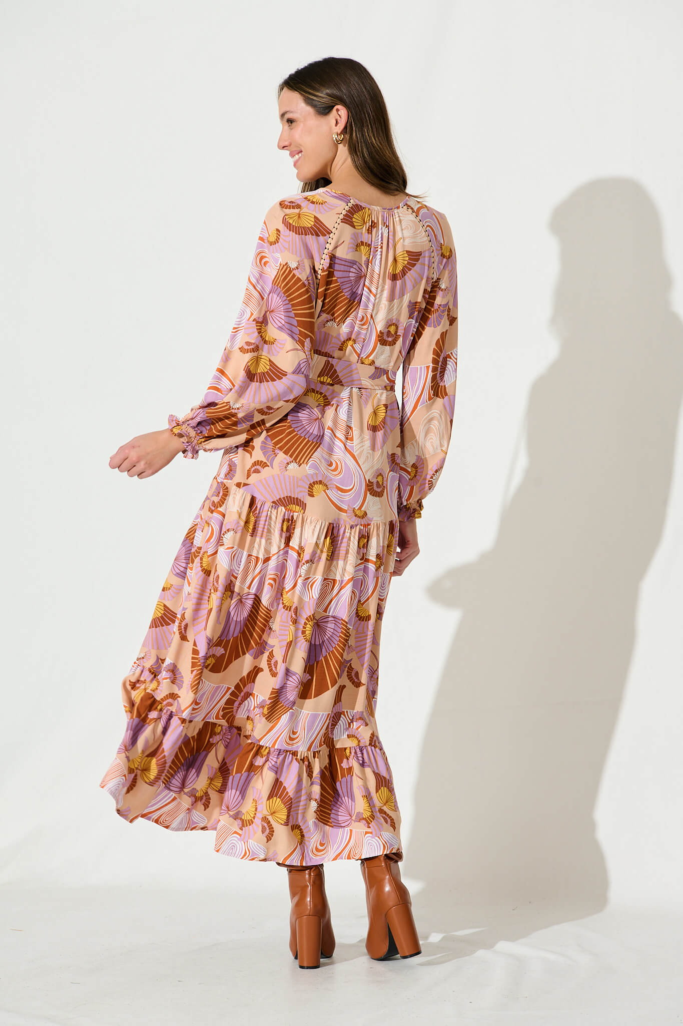 Analise floral midi dress best sale
