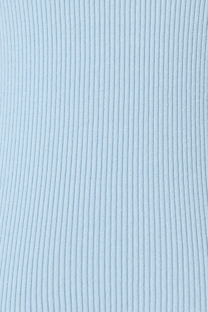 Levine Knit In Pale Blue Cotton Blend - fabric