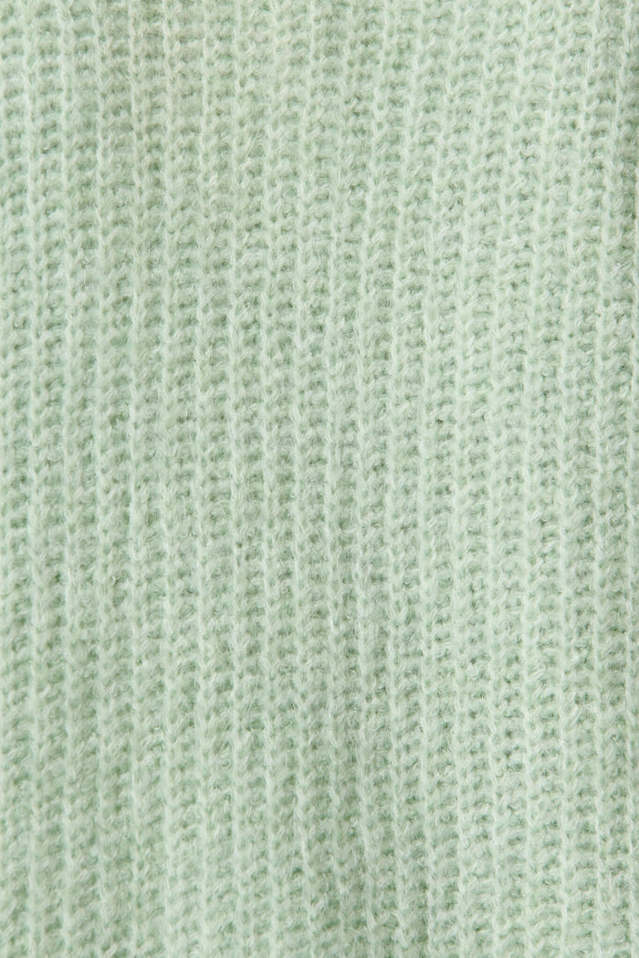 Wendy Knit Cardigan In Mint Green Marle - fabric