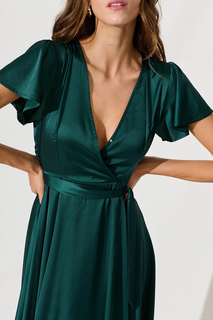 loulou satin dress Loulou de Saison Susan Twisted Satin Dress, Ivory, Women's, Large, Cocktail & Party Wedding Guest Dresses Satin & Silk Dresses