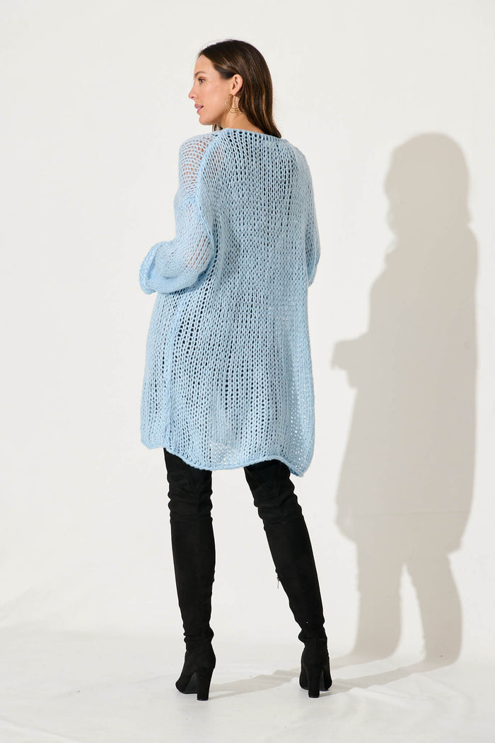 Montenegro Knit In Light Blue - back