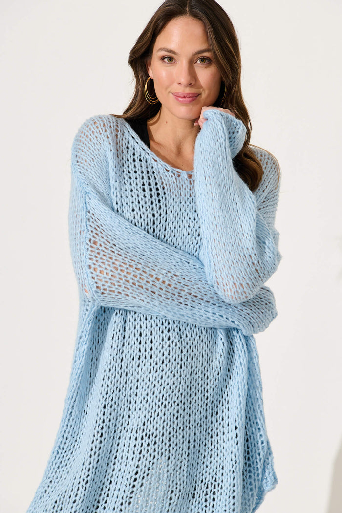 Montenegro Knit In Light Blue - front