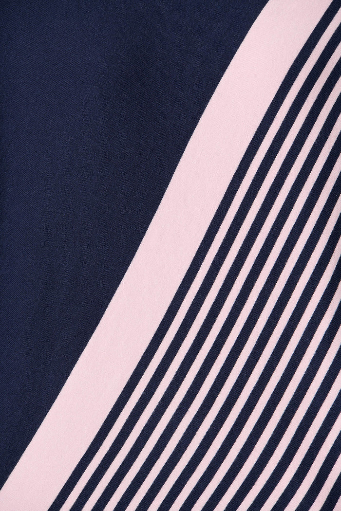 Orphelia Knit In Navy With Pink Stripe - fabric