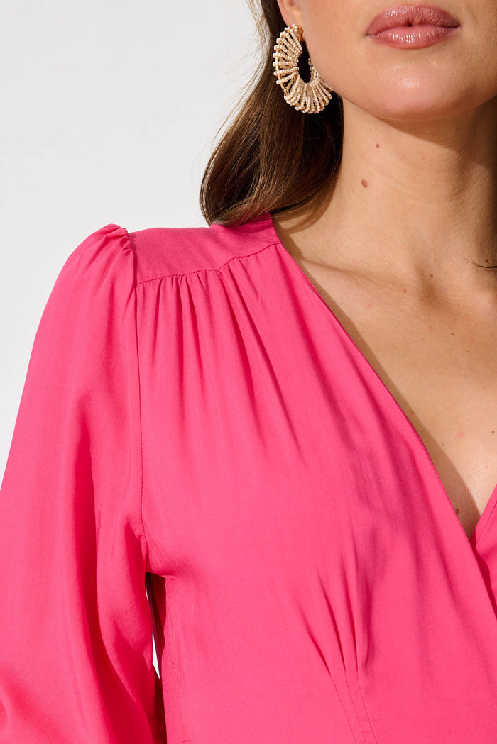 Ronda Maxi Dress In Pink - detail