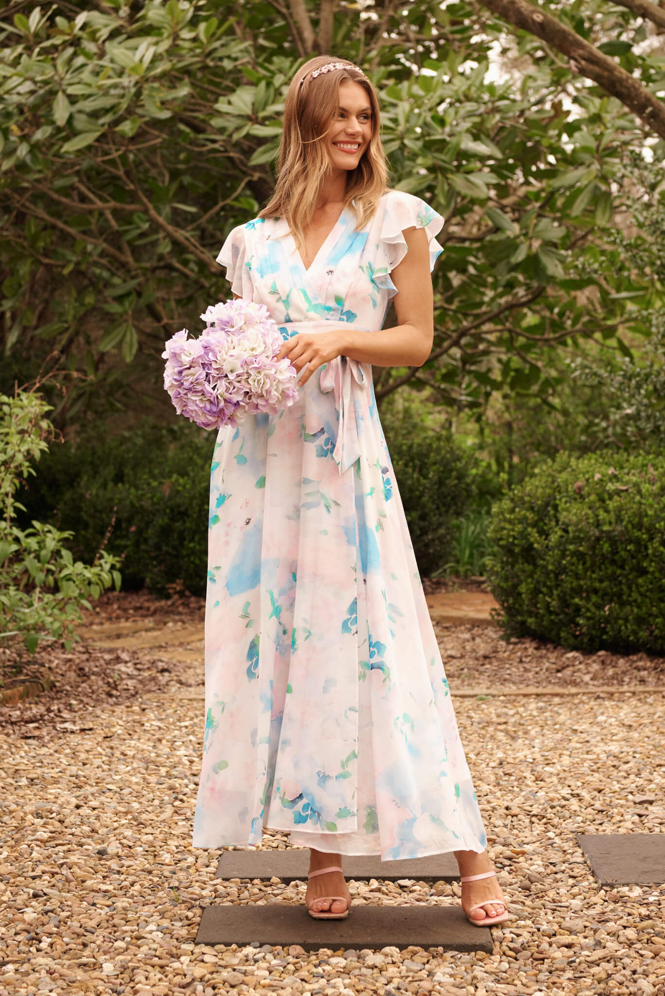 Floral spring maxi dress outlet