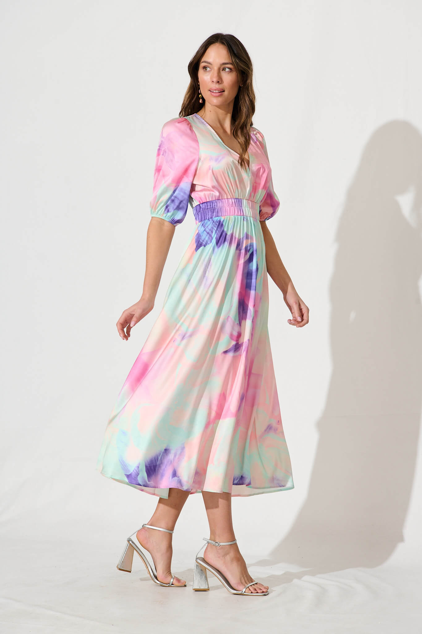 Magnetism Maxi Dress In Pastel Watercolour Floral St Frock Magnetism Maxi Dress In Pastel Watercolour Floral St Frock