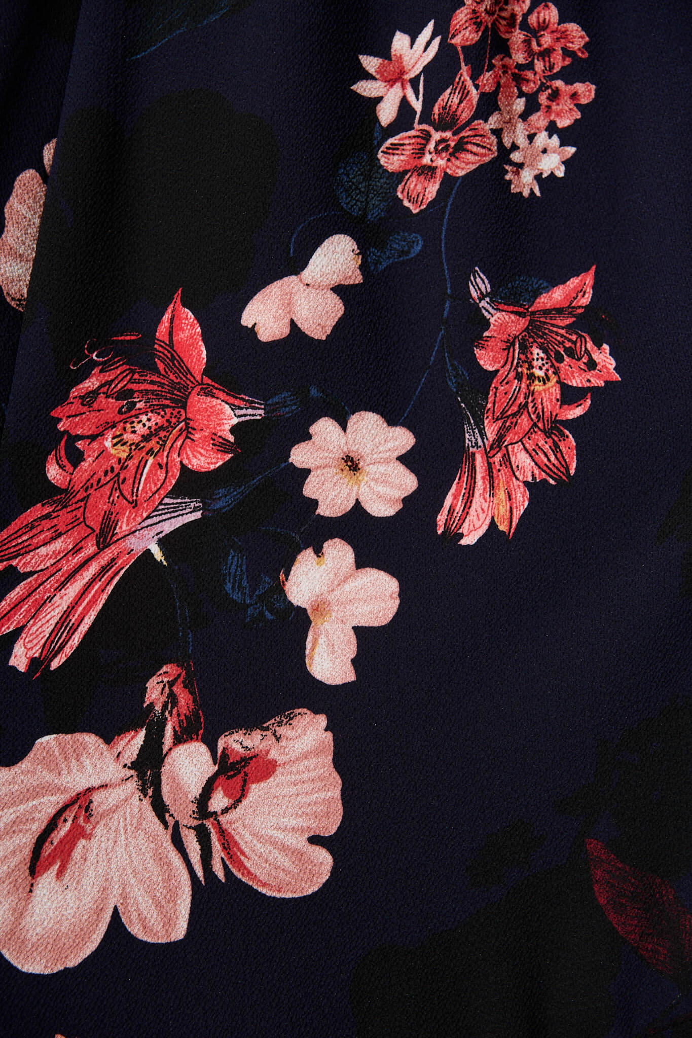 Jemimah Midi Dress In Navy With Pink And Blush Floral St Frock Jemimah Midi Dress In Navy With Pink And Blush Floral St Frock
